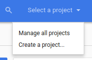 Select a project